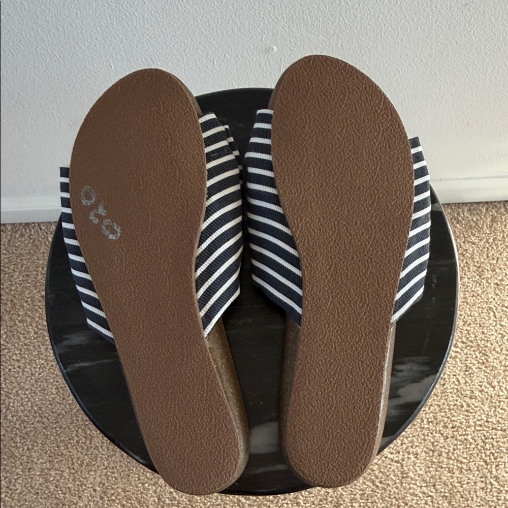 Blowfish Malibu Women's Striped Sandals - Blue and White - Picture 4 of 7
